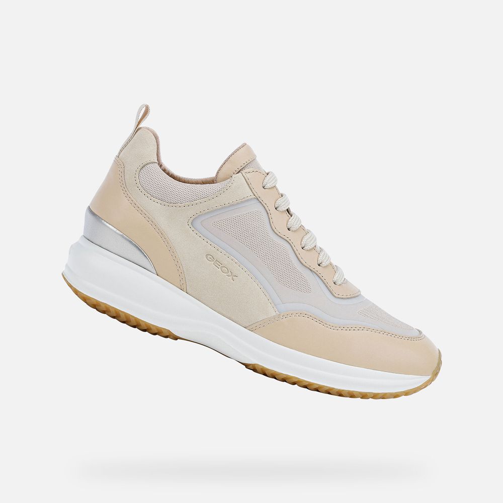 Geox Bayan Spor Ayakkabı Bej Rengi - Happy - QYP-648951